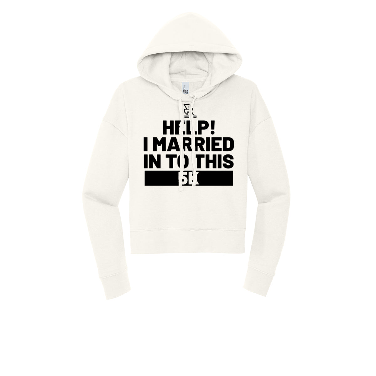 HELP! I MARRIED INTO THIS 5K (Black) - Womens Fleece Hoodie