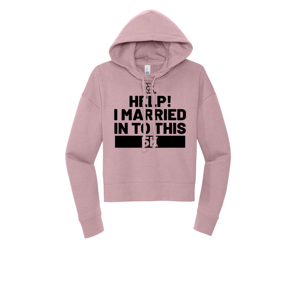 HELP! I MARRIED INTO THIS 5K (Black) - Womens Fleece Hoodie