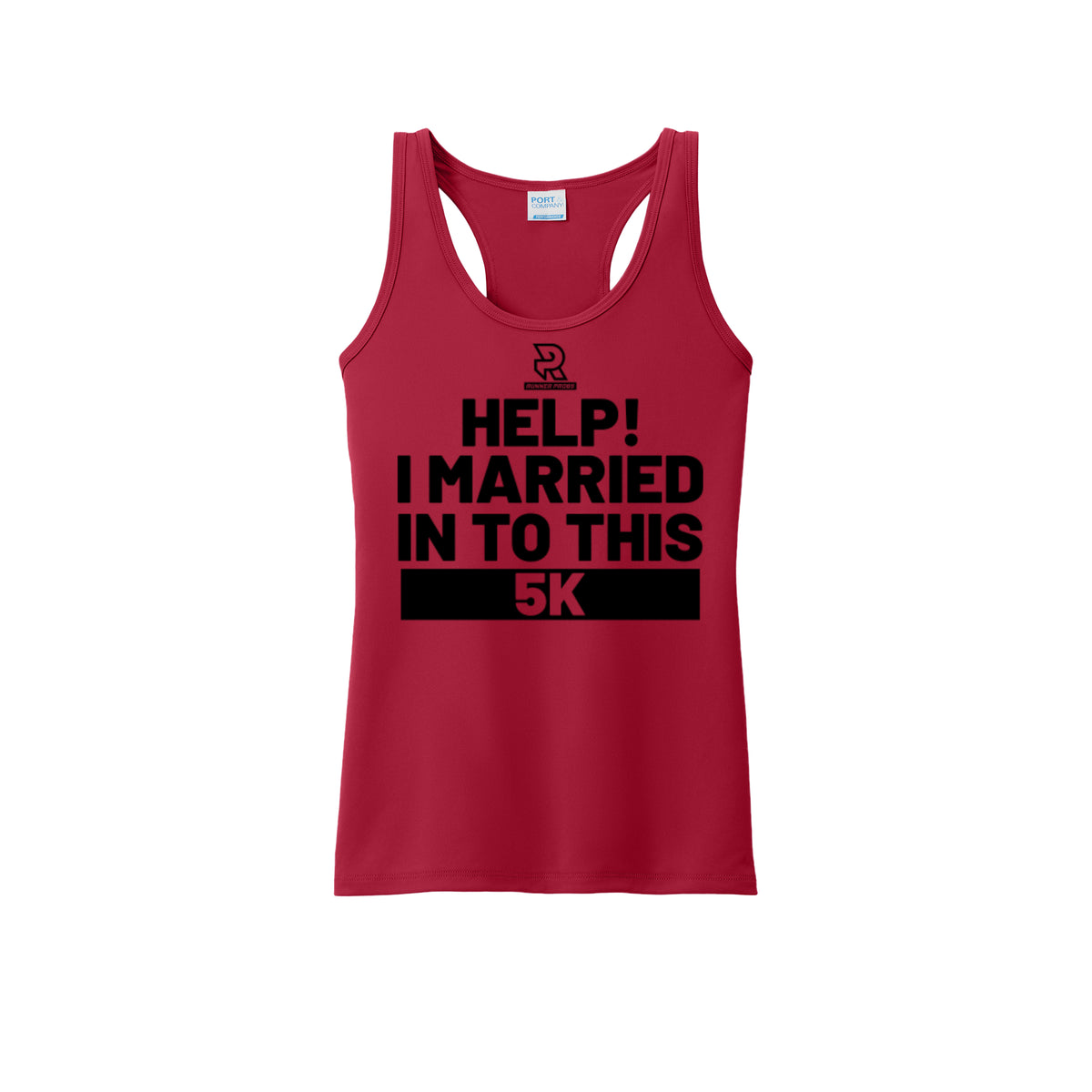 HELP! I MARRIED INTO THIS 5K (Black) - Womens Performance Tank