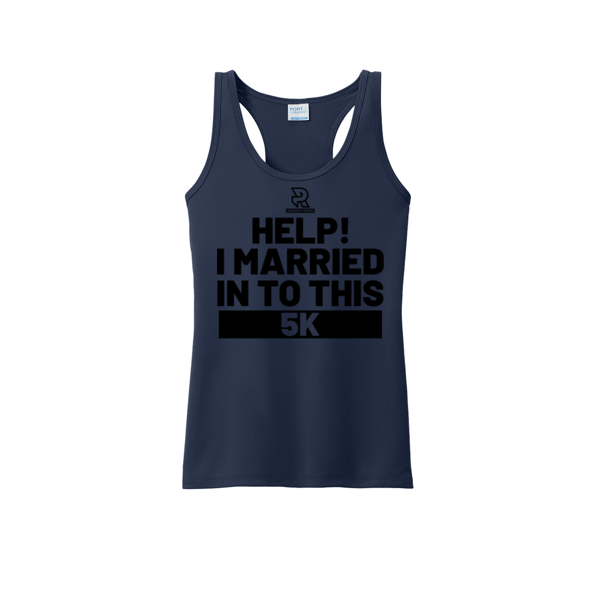 HELP! I MARRIED INTO THIS 5K (Black) - Womens Performance Tank