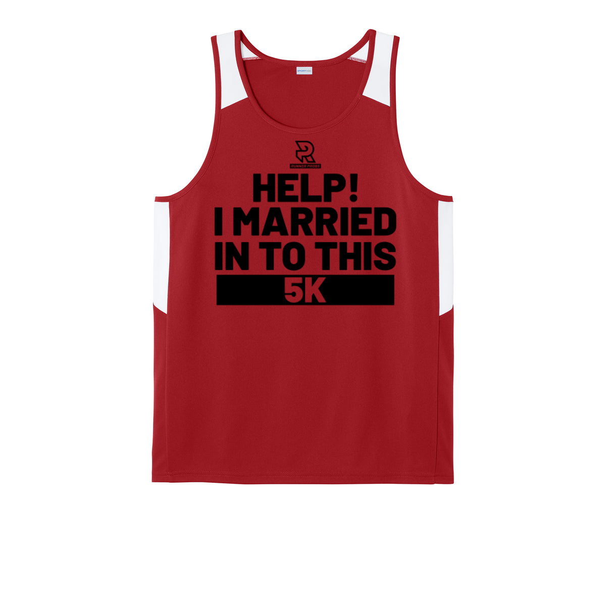 HELP! I MARRIED INTO THIS 5K (Black) - Mens Club Track Tank