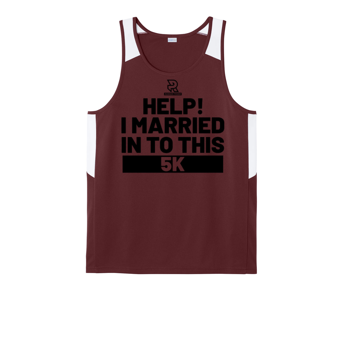 HELP! I MARRIED INTO THIS 5K (Black) - Mens Club Track Tank