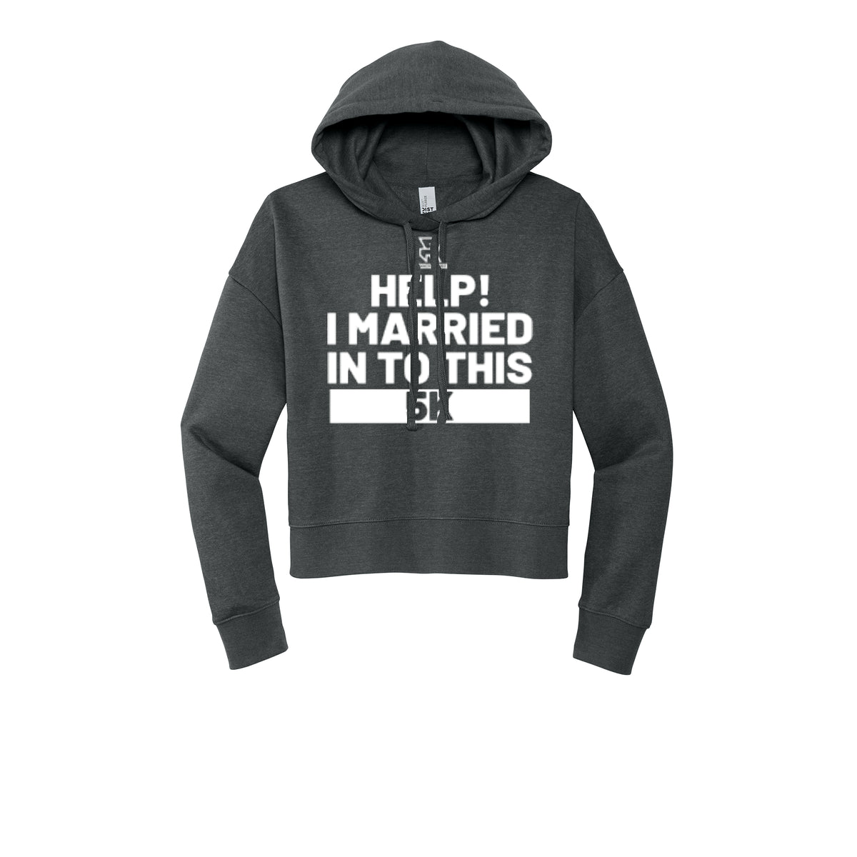 HELP! I MARRIED INTO THIS 5K (White) - Womens Fleece Hoodie