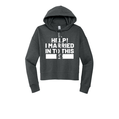 HELP! I MARRIED INTO THIS 5K (White) - Womens Fleece Hoodie