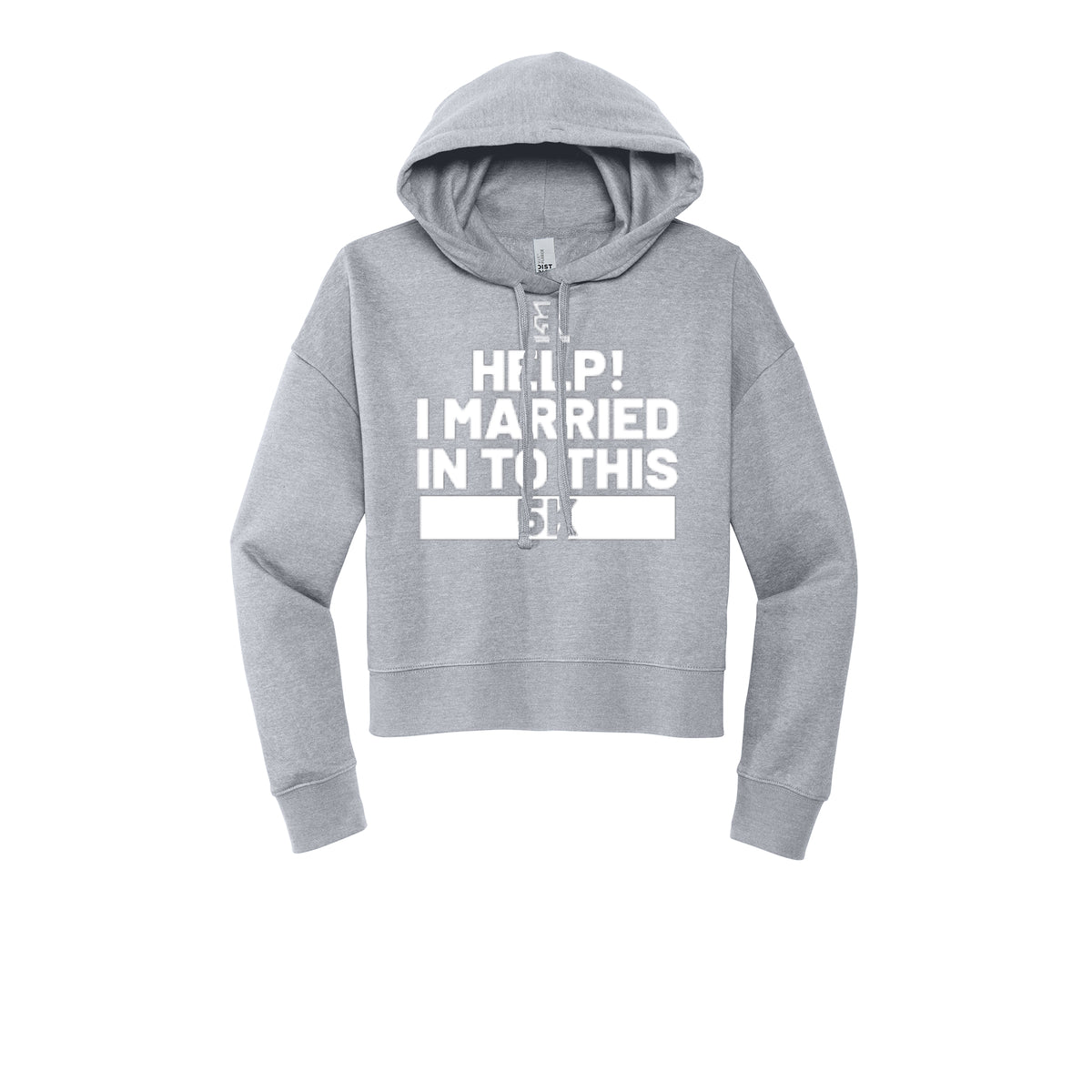 HELP! I MARRIED INTO THIS 5K (White) - Womens Fleece Hoodie