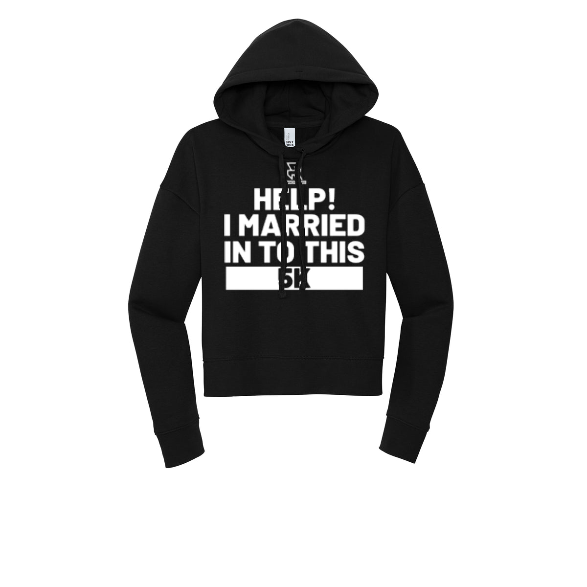 HELP! I MARRIED INTO THIS 5K (White) - Womens Fleece Hoodie