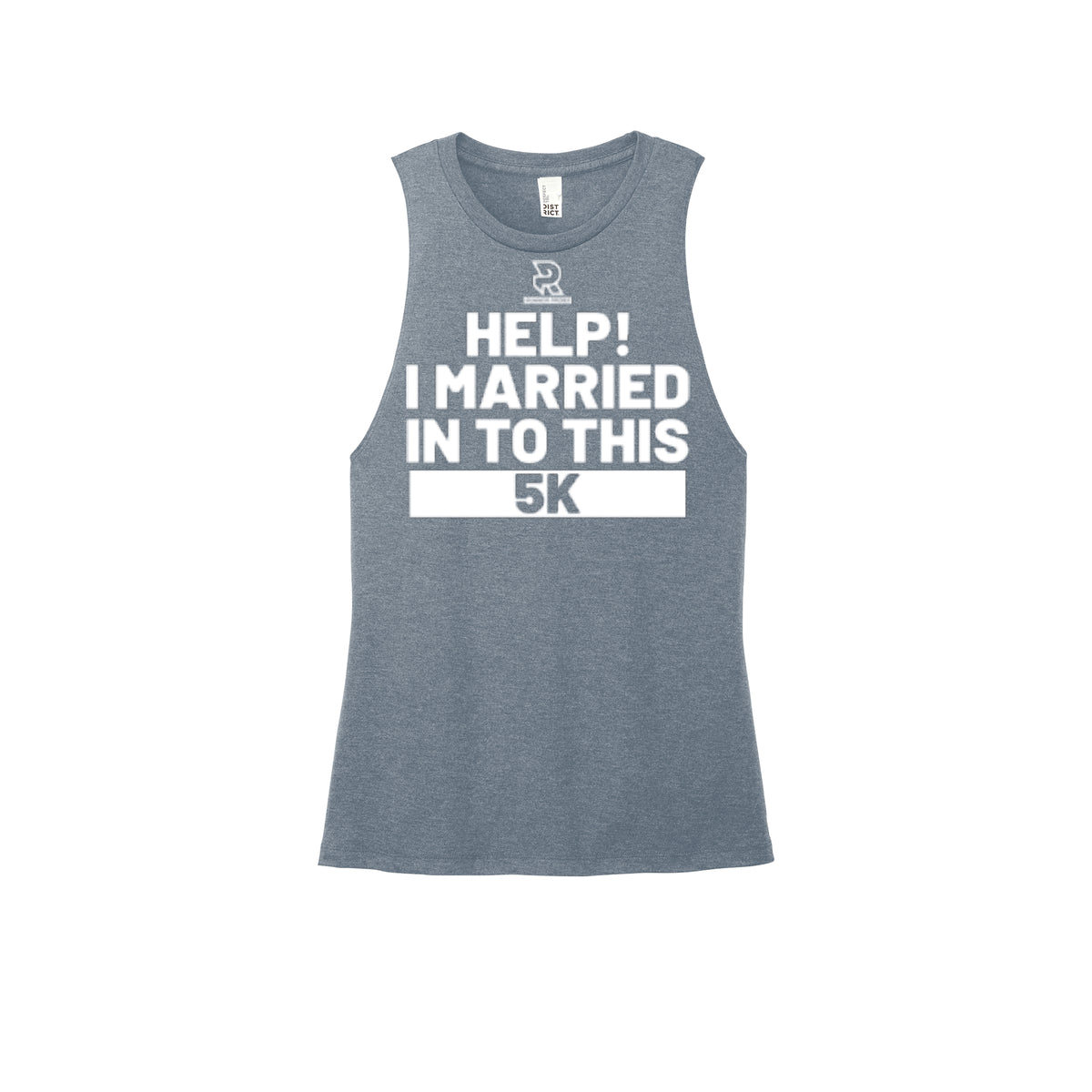 HELP! I MARRIED INTO THIS 5K (White) - Womens Perfect Tri Muscle Tank