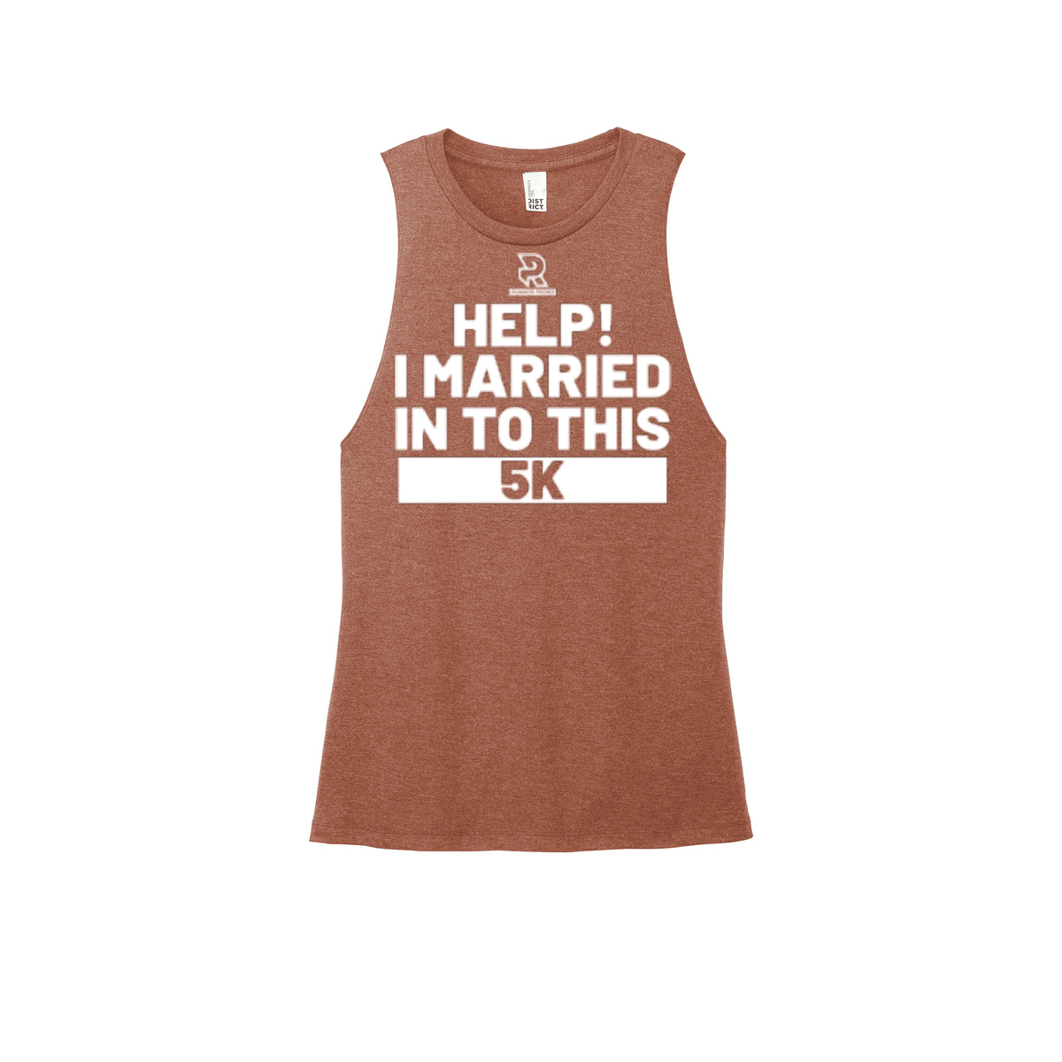 HELP! I MARRIED INTO THIS 5K (White) - Womens Perfect Tri Muscle Tank