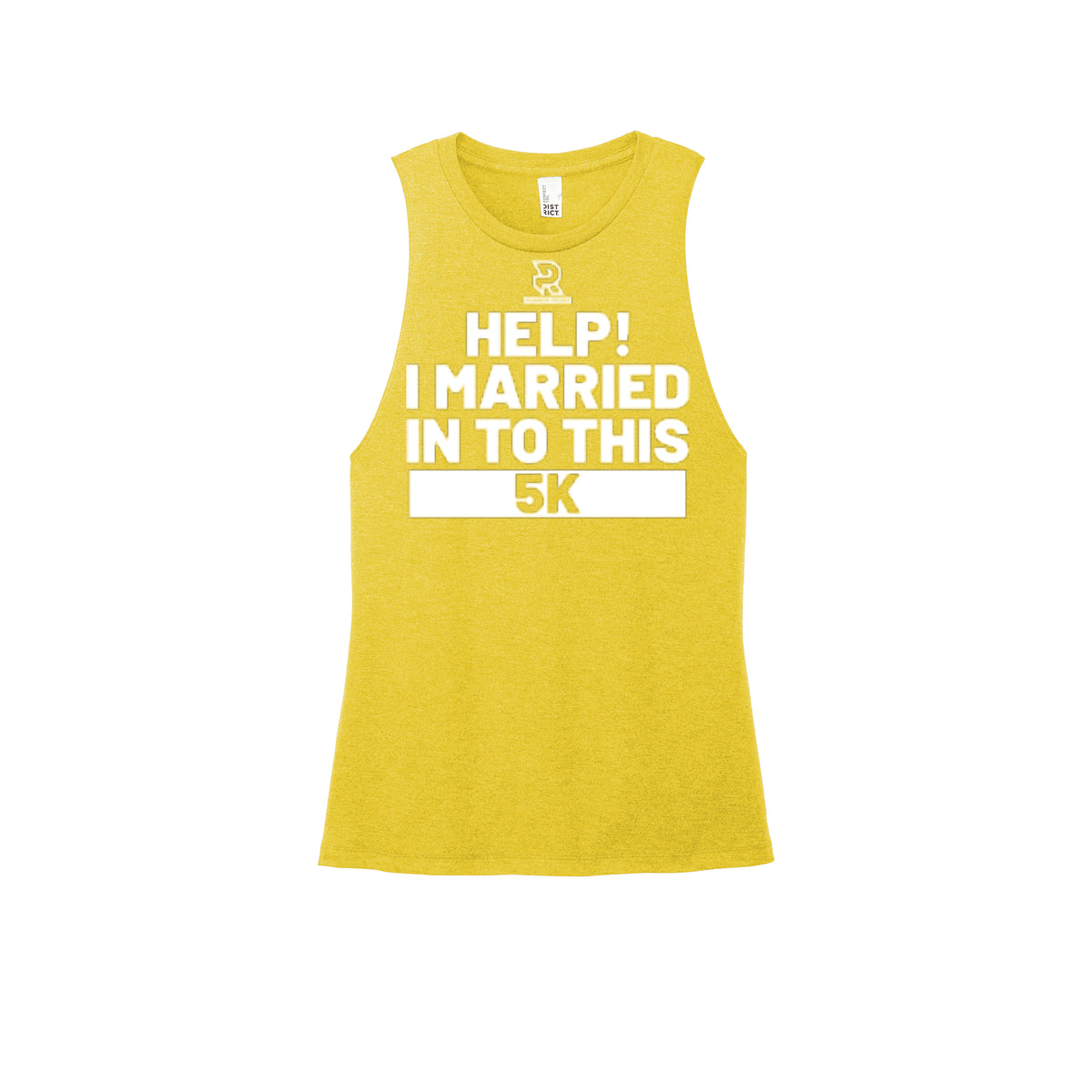 HELP! I MARRIED INTO THIS 5K (White) - Womens Perfect Tri Muscle Tank