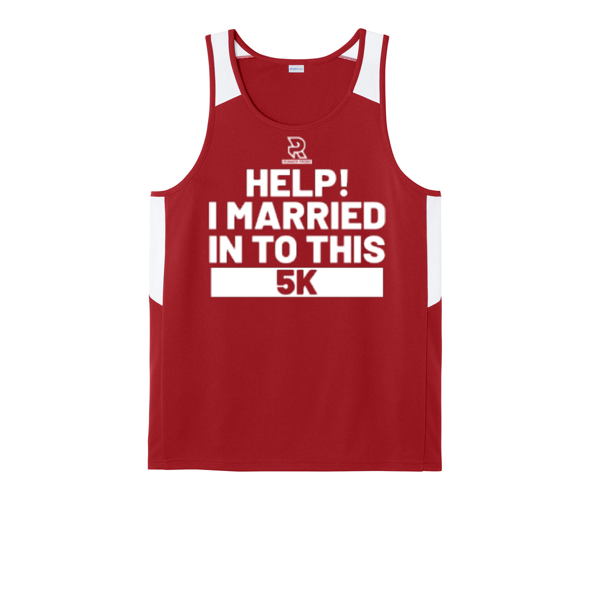 HELP! I MARRIED INTO THIS 5K (White) - Mens Club Track Tank