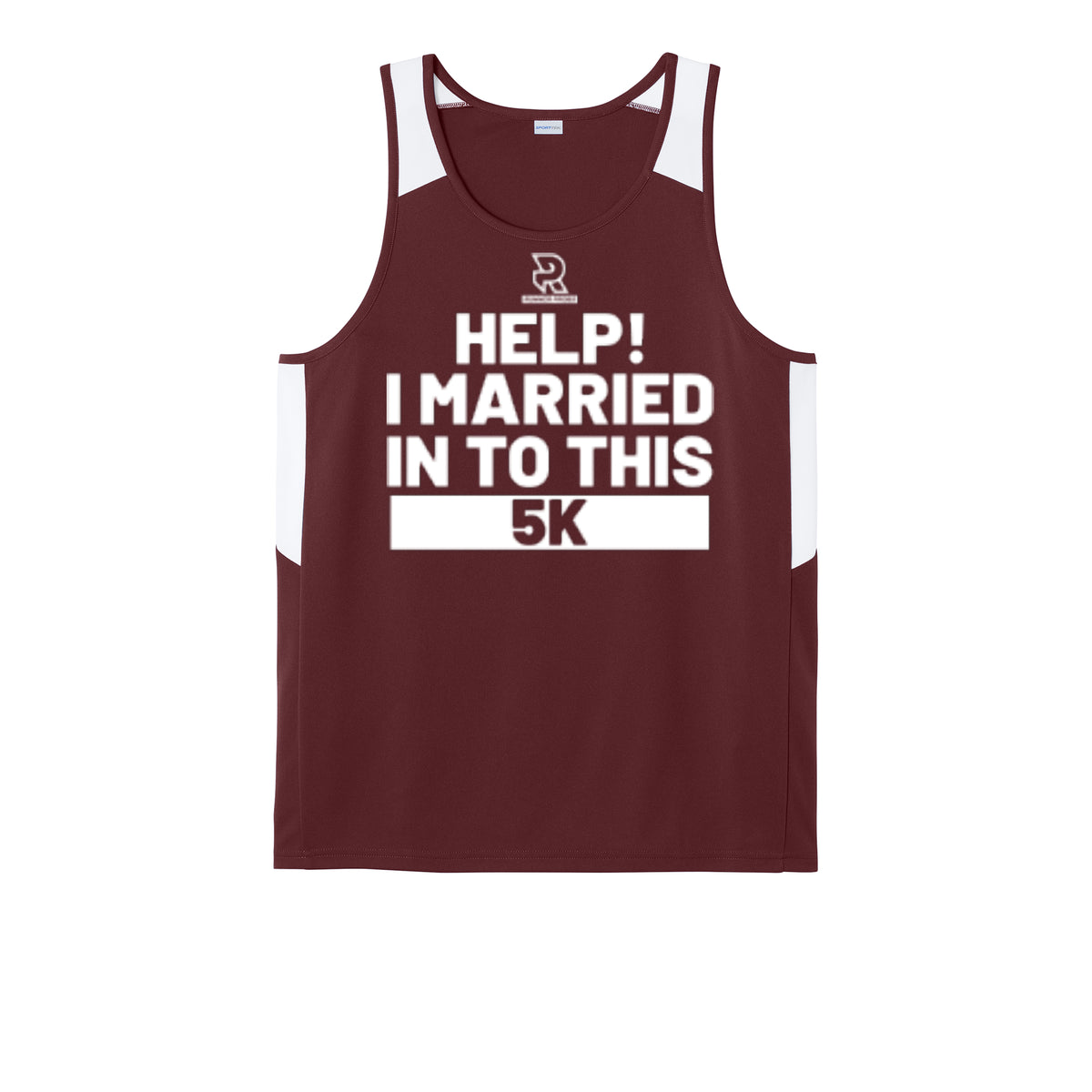 HELP! I MARRIED INTO THIS 5K (White) - Mens Club Track Tank