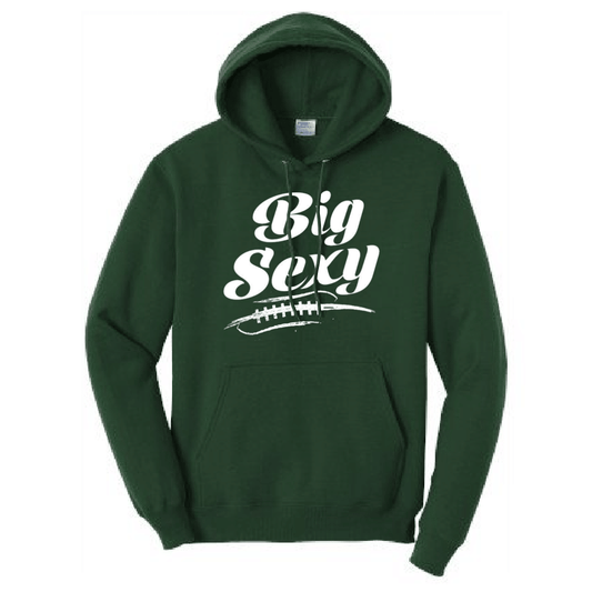 BIG SEXY (White) (A) - Tall Hoodie