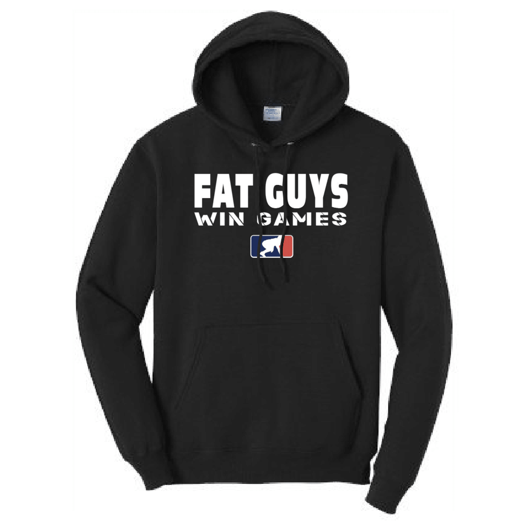 FAT GUYS WIN GAMES - Tall Hoodie