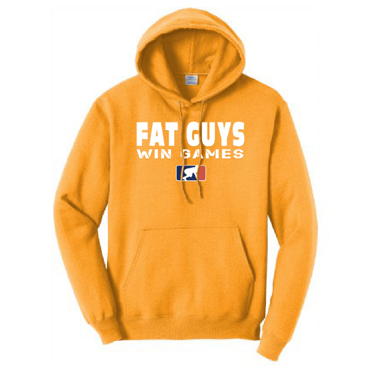 FAT GUYS WIN GAMES - Heavyweight Hoodie
