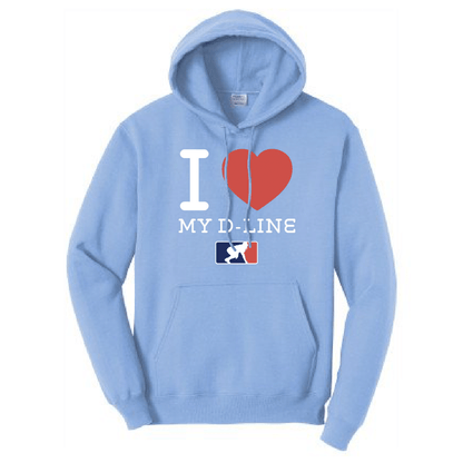 I <3 MY D-LINE - Heavyweight Hoodie