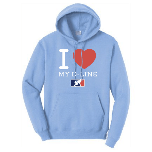 I <3 MY D-LINE - Heavyweight Hoodie