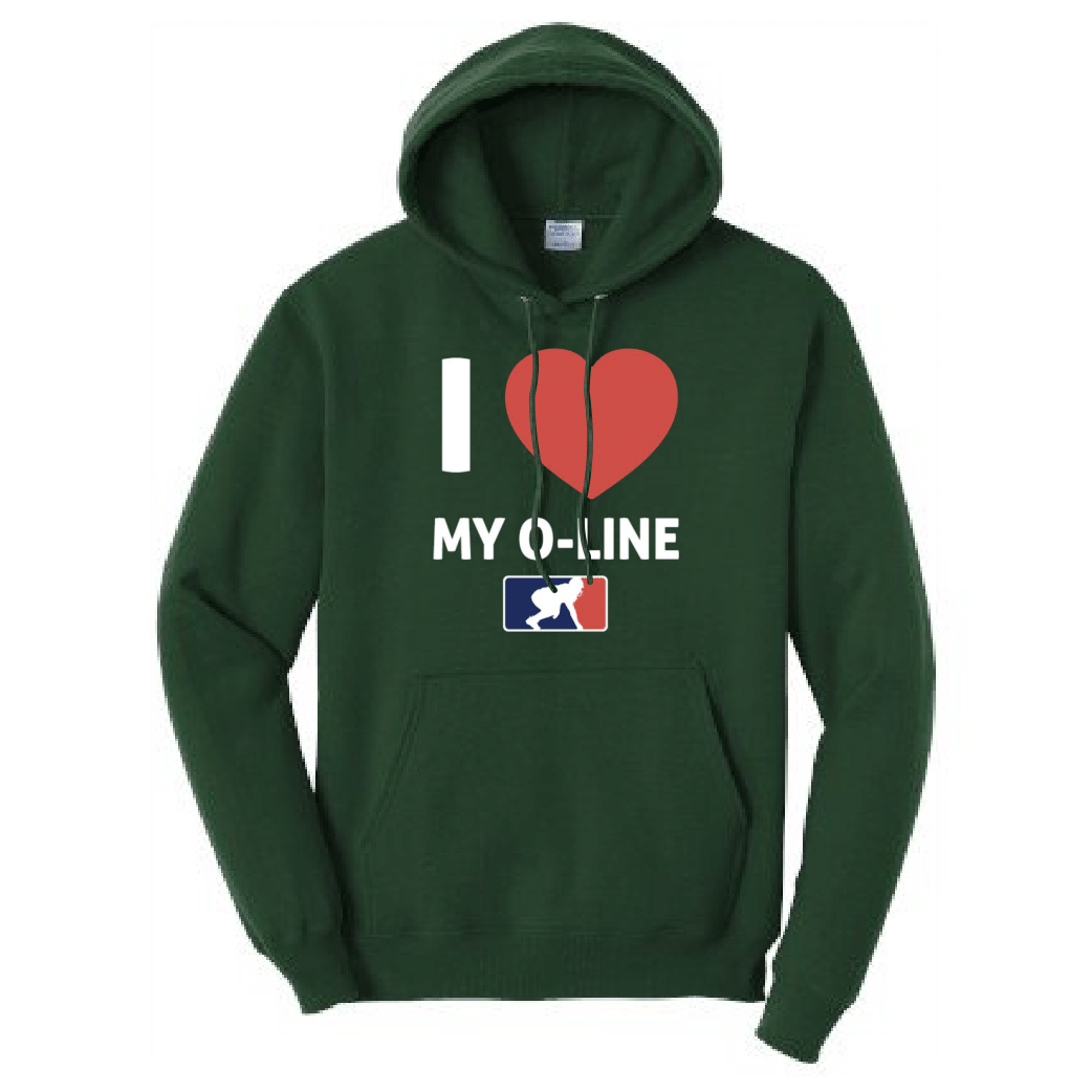 I <3 MY O-LINE - Youth Hoodie