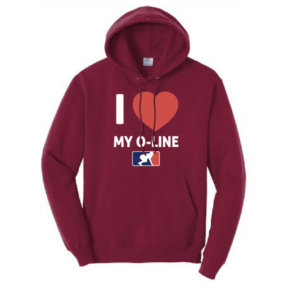 I <3 MY O-LINE - Hoodie