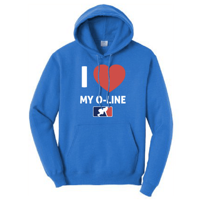 I <3 MY O-LINE - Tall Hoodie