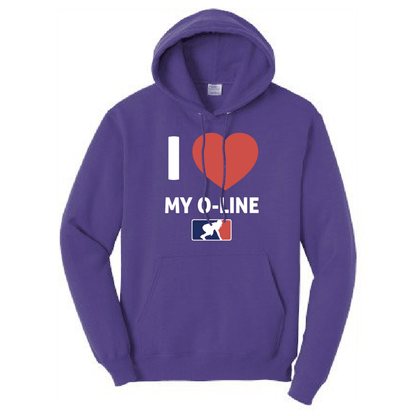 I <3 MY O-LINE - Hoodie