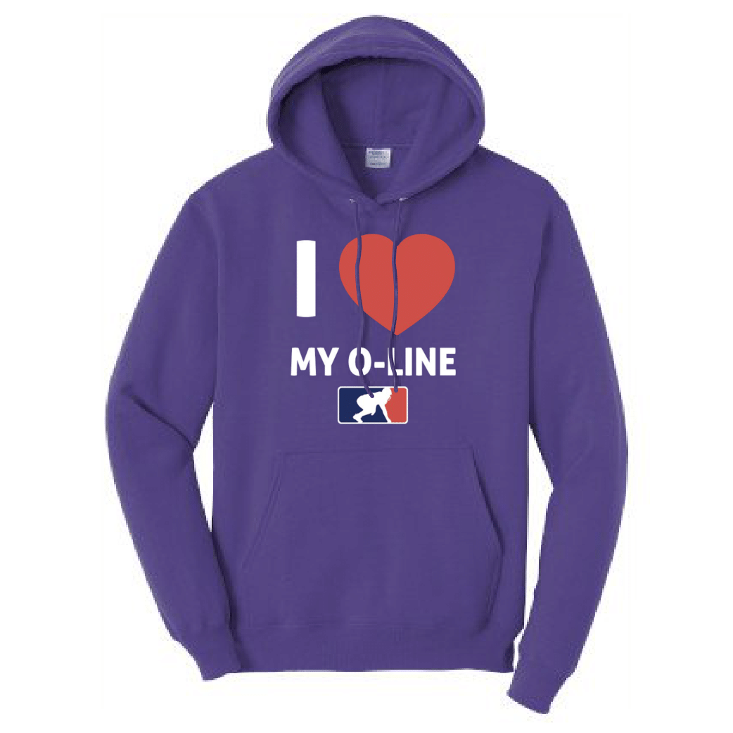 I <3 MY O-LINE - Youth Hoodie