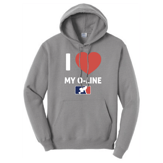 I <3 MY O-LINE - Youth Hoodie