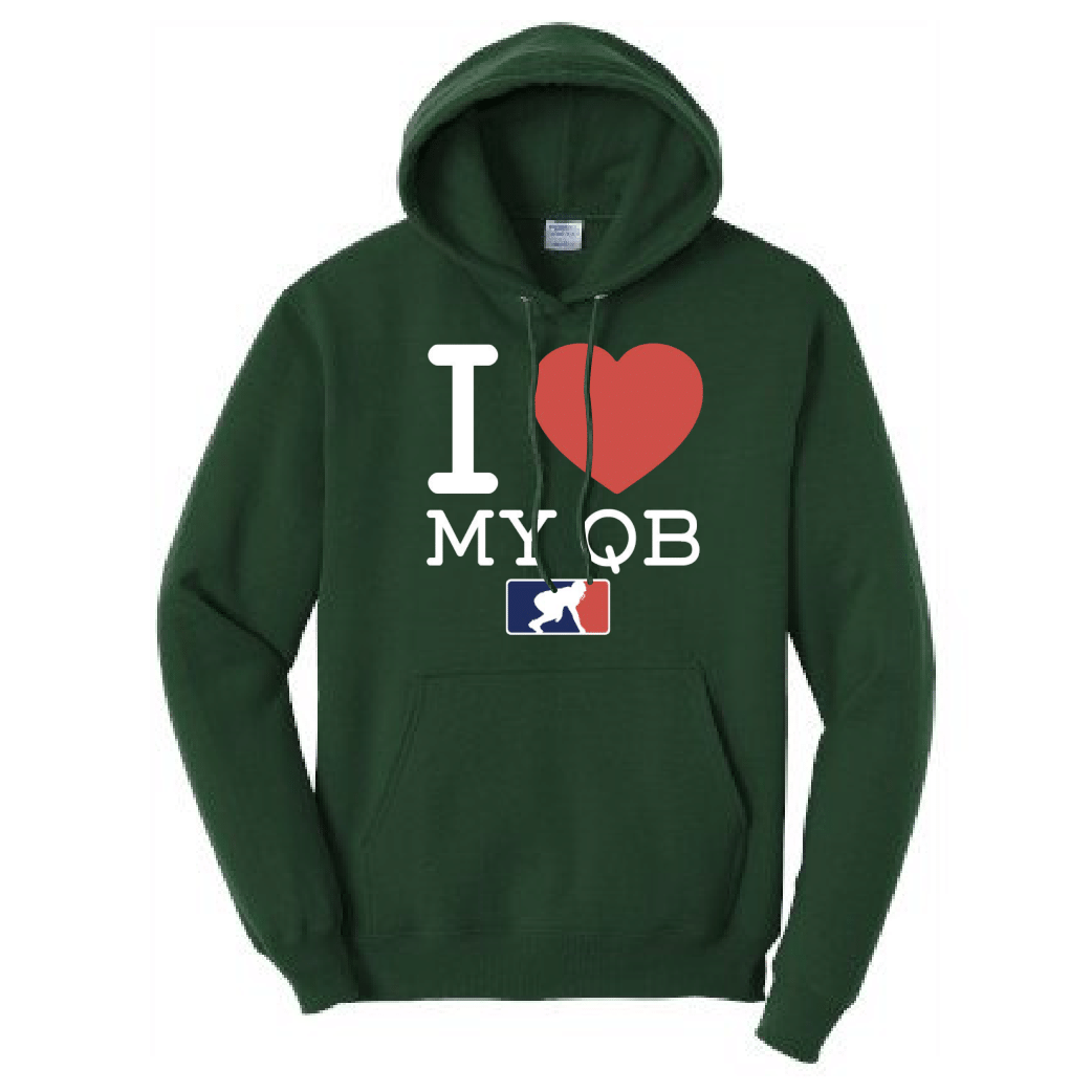 I <3 MY QB - Tall Hoodie