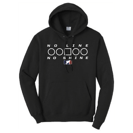 NO LINE NO SHINE TOO - Heavyweight Hoodie