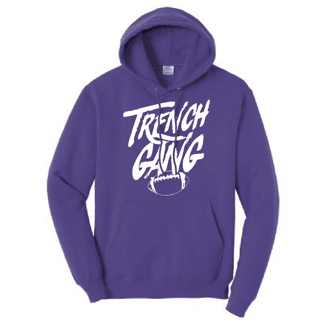 TRENCH GANG (White) - Youth Hoodie