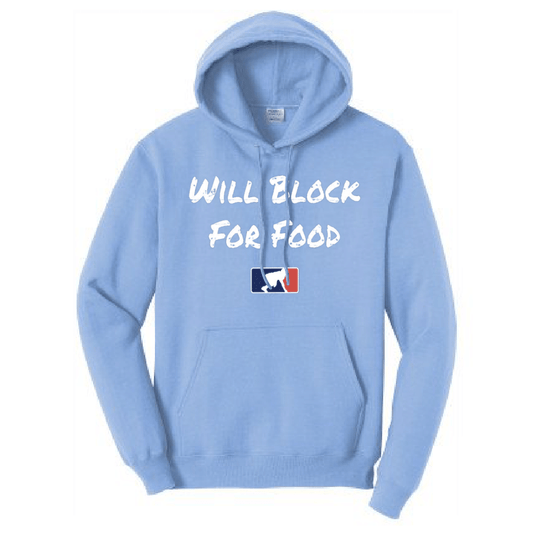 WILL BLOCK FOR FOOD - Youth Hoodie