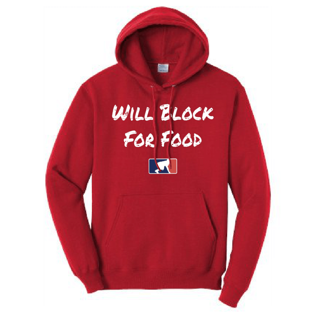 WILL BLOCK FOR FOOD - Heavyweight Hoodie