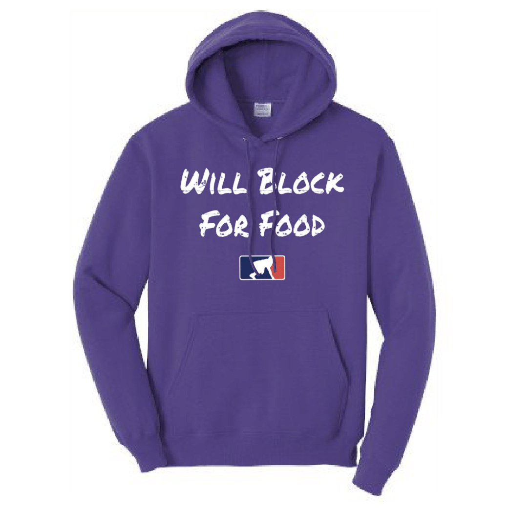 WILL BLOCK FOR FOOD - Youth Hoodie