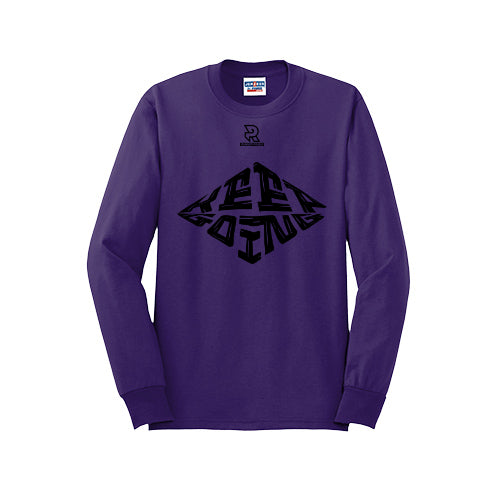 KEEP GOING (Black) - Long Sleeve 50/50 Tee
