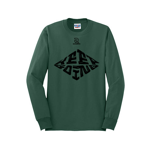 KEEP GOING (Black) - Long Sleeve 50/50 Tee