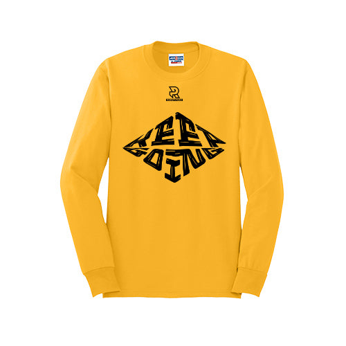 KEEP GOING (Black) - Long Sleeve 50/50 Tee