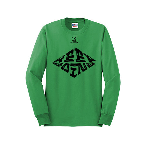 KEEP GOING (Black) - Long Sleeve 50/50 Tee