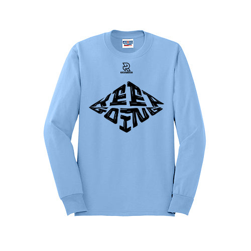 KEEP GOING (Black) - Long Sleeve 50/50 Tee