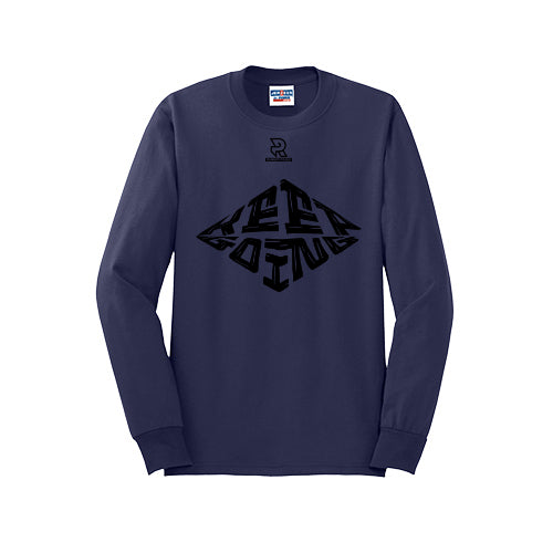KEEP GOING (Black) - Long Sleeve 50/50 Tee