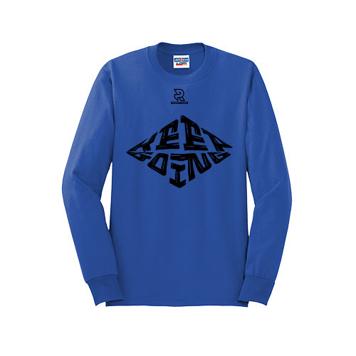 KEEP GOING (Black) - Long Sleeve 50/50 Tee