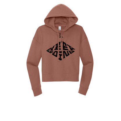 KEEP GOING (Black) - Womens Fleece Hoodie