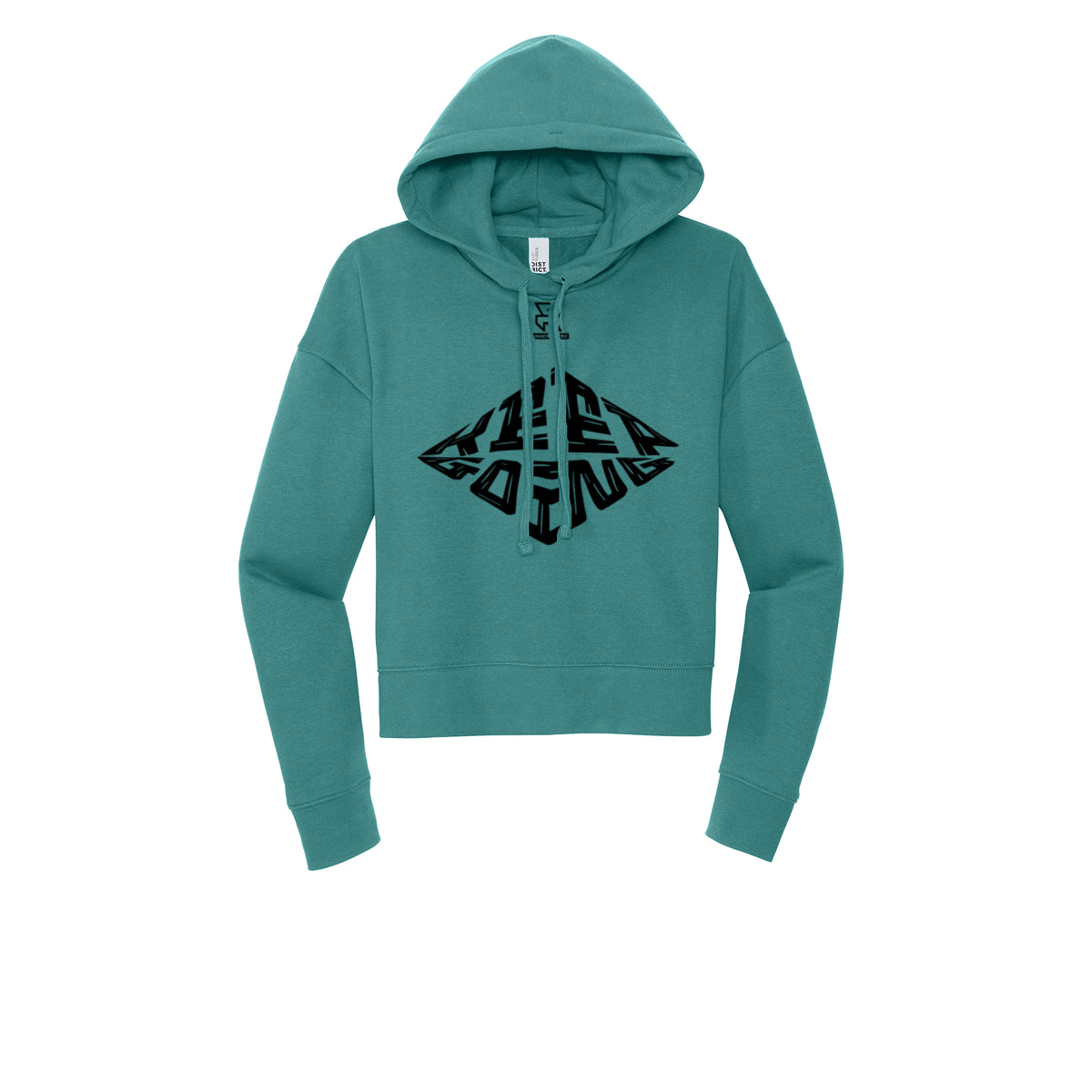 KEEP GOING (Black) - Womens Fleece Hoodie