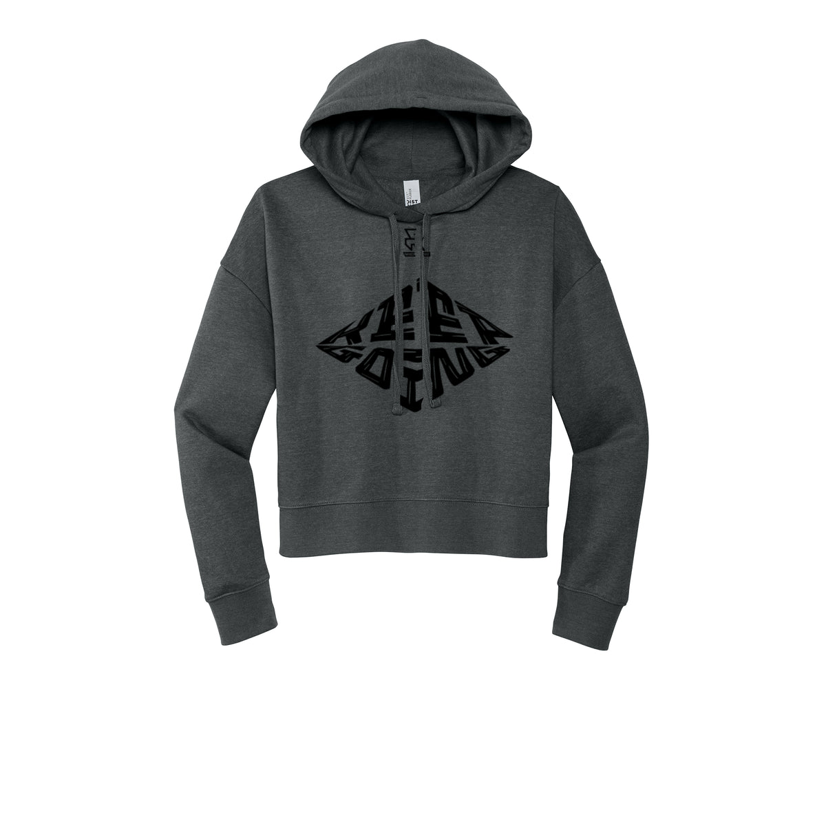 KEEP GOING (Black) - Womens Fleece Hoodie