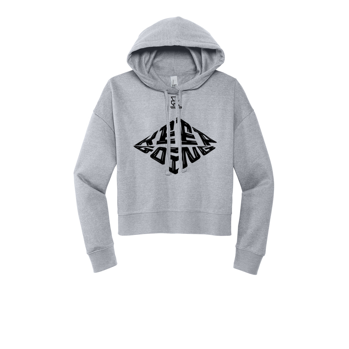 KEEP GOING (Black) - Womens Fleece Hoodie