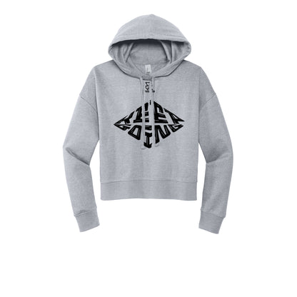 KEEP GOING (Black) - Womens Fleece Hoodie