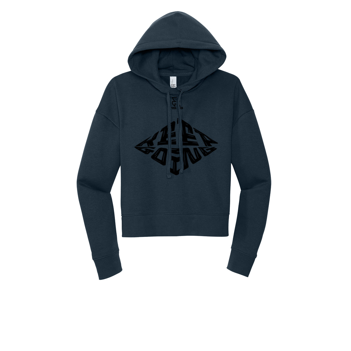 KEEP GOING (Black) - Womens Fleece Hoodie