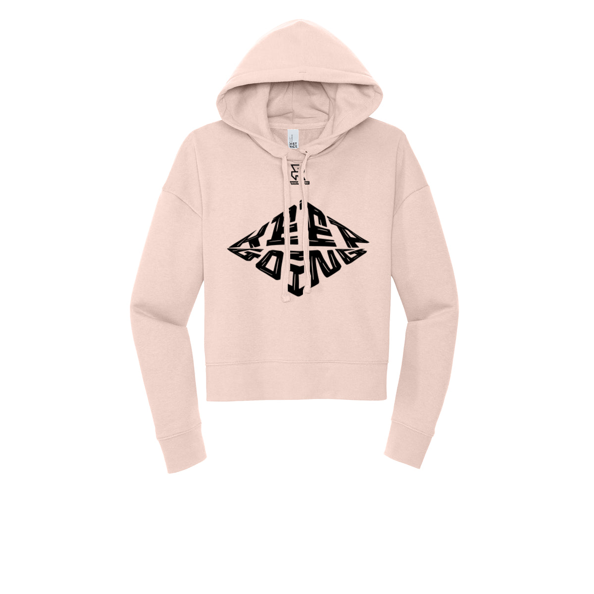 KEEP GOING (Black) - Womens Fleece Hoodie
