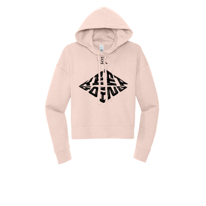 KEEP GOING (Black) - Womens Fleece Hoodie