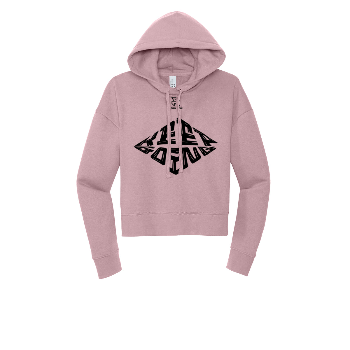 KEEP GOING (Black) - Womens Fleece Hoodie