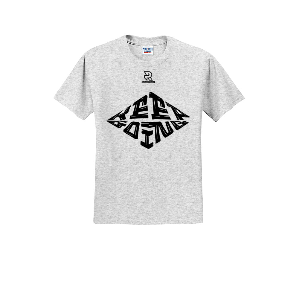 KEEP GOING (Black) - Short Sleeve Cotton Tee