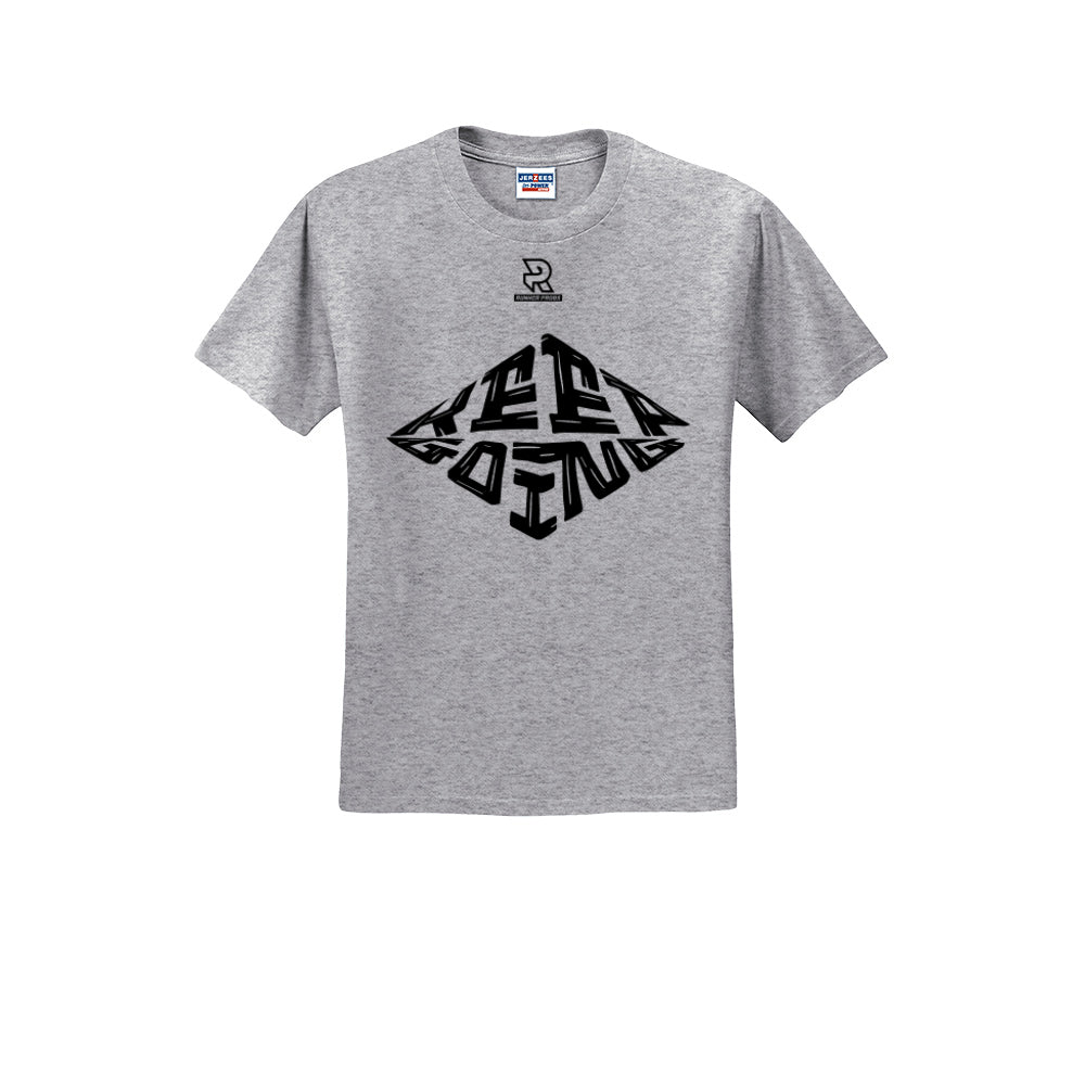 KEEP GOING (Black) - Short Sleeve Cotton Tee